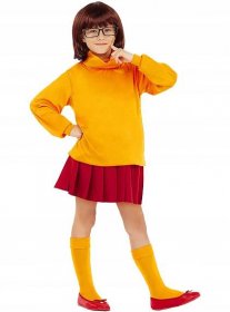 Scooby Doo - Velma kostým - Scooby Doo Veľkosť 134-146 cm