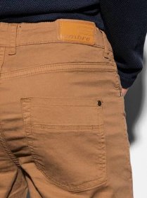OMBRE Pánské kalhoty P895 - světle hnědá - M