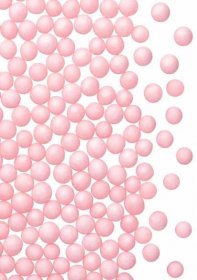 Cukrové perly růžové 4 mm (1,2 kg)