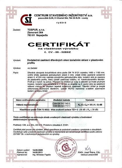 Certifikáty | Tospur