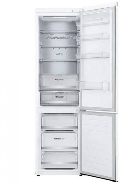 LG Kombinovaná chladnička LG | C | 384 l | Smart invertorový kompresor |DoorCooling+™|Bílá, GBB72SWUCN1