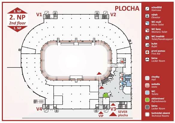 Plán multifunkční haly – KV Arena – Mattoni Arena