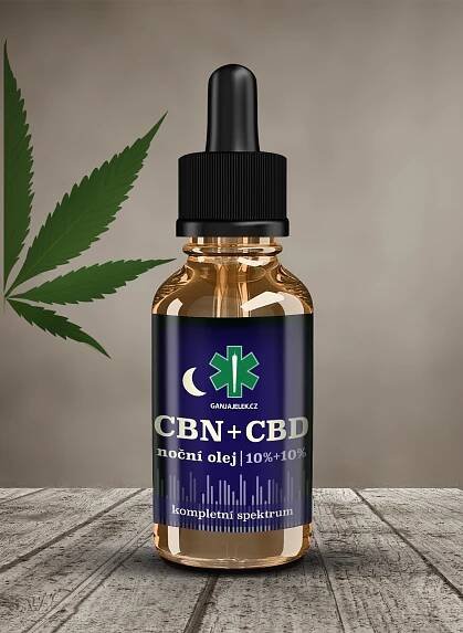 CBN + CBD KONOPNÝ NOČNÍ OLEJ 10% + 10%
