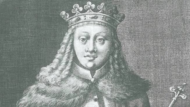 Fiktivní portrét krále Václava III., který byl zřejmě střední postavy a údajně působil na tehdejší poměry zženštile.