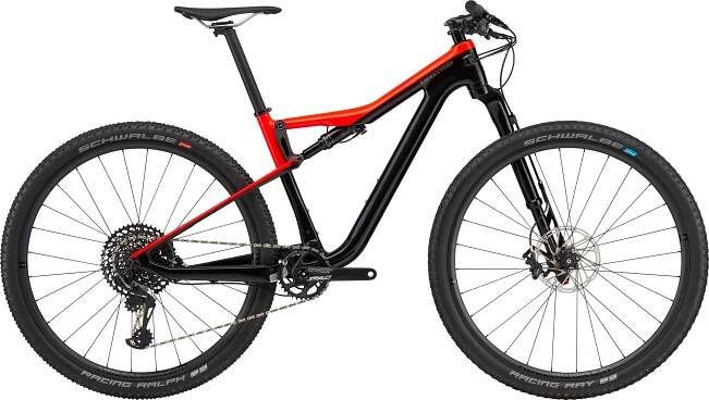 Celoodpružené horské kolo Cannondale Scalpel Si Carbon 3 - Acid Red