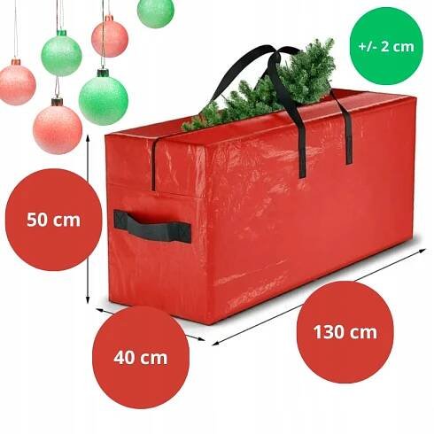 Obal na umělý vánoční stromek Taška na skladování vánočního stromku Pouzdro 130 cm Kód výrobce Pokrowiec / Futerał