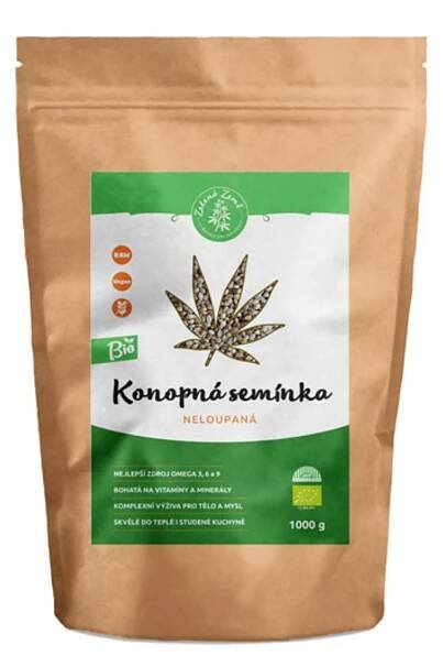 Neloupané konopné semínko, BIO kvalita
