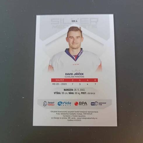 David Jiříček 2023 MK Silver Medalists - Promo ražba