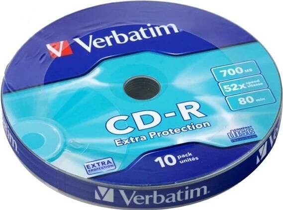 Verbatim CD-R 700MB 52x, bulk box, 10ks (43725)