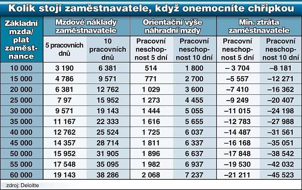 O kolik přijdete peněz, když dostanete chřipku? VELKÝ PŘEHLED | TN.cz