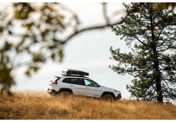 North Campervans Rooftop Tent Rental iKamper Skycamp Mini packed