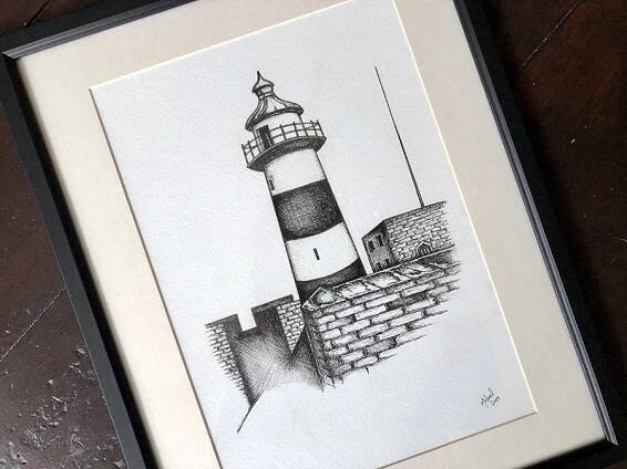 Southsea Castle Drawing for Sale