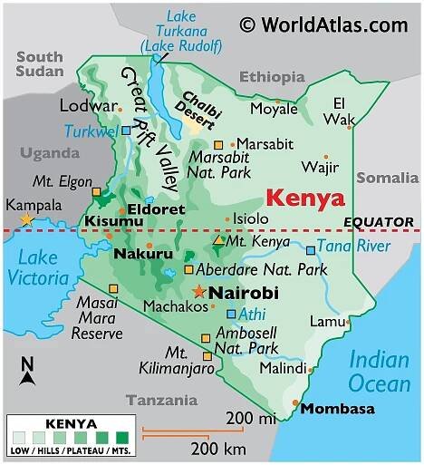 Kenya Maps & Facts