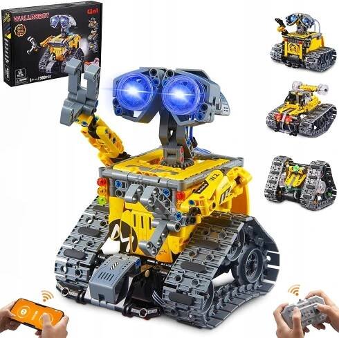 ROBOT STAVEBNICE NA DÁLKOVÉ OVLÁDÁNÍ 4V1 A APLIKACE, 672 KS