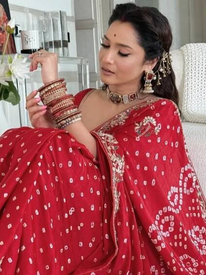 Ankita Lokhande’s saree looks for the festive season