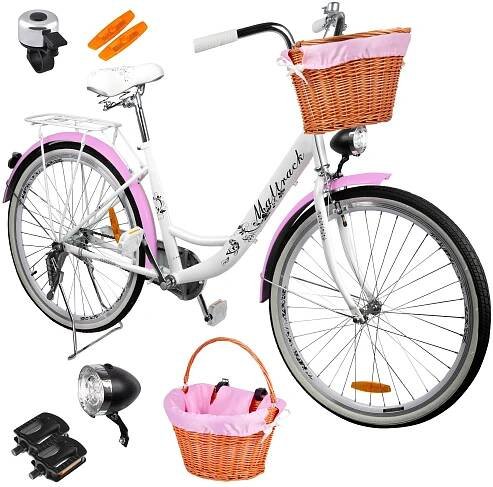 Městské kolo MalTrack Citibike Urban Classic PINK MARE 26".