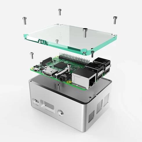 EXTRA HIGH PI 3 CASE SILVER - anidess
