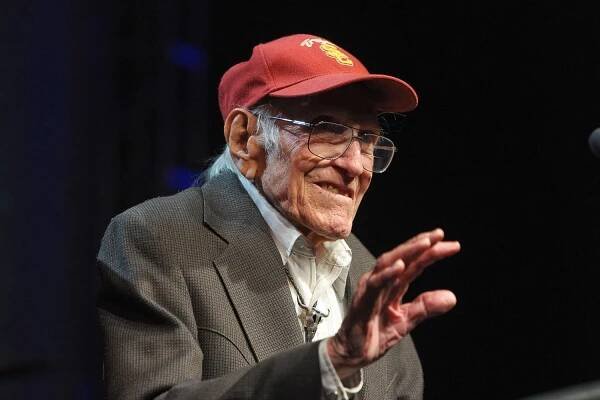 Louis Zamperini presents in 2011