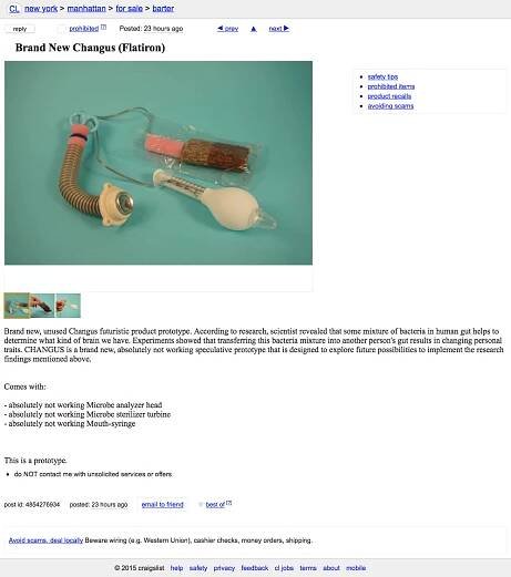 Craigslist For Barter — Extrapolation Factory