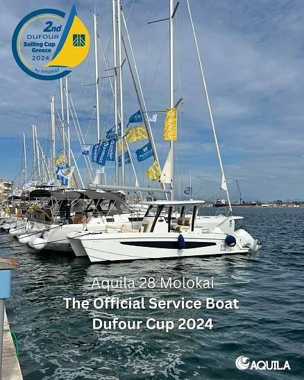 Introducing the Official Service Boat of the 2nd Dufour Cup 2024 

We’re thrilled to announce the Aquila 28 Molokai as the official service boat for this year’s Dufour Cup in Preveza, Greece! 

Inspired by Hawaiian DNA, this versatile cen