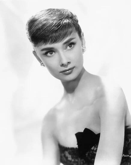 1953 Publicity handout of movie actress Audrey Hepburn . She starred in many movies including Roman Holiday in 1953...