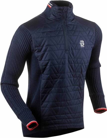 Rolák Bjorn Daehlie Sweater Half Zip Comfy For Men - Evening Blue