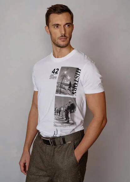Triko LUIS TRENKER LULUIS HERITAGE_09 - WEISS