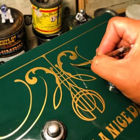- PINSTRIPING & LETTERING - - BRAND NEW SUNSET　 ピンストライピング　アート　スタジオ
