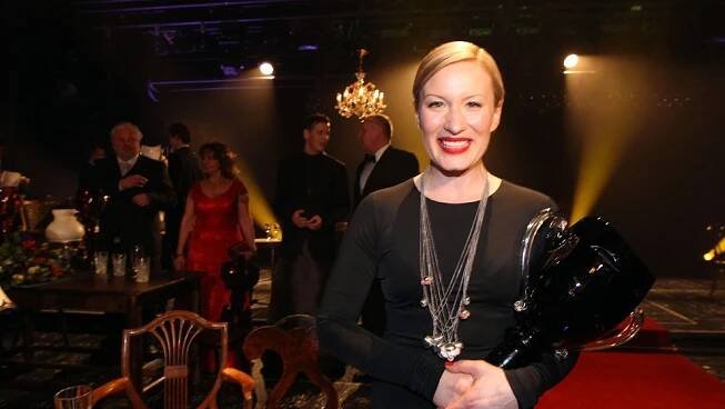 Helena Dvořáková při vyhlášování divadelních Cen Thálie 2011
