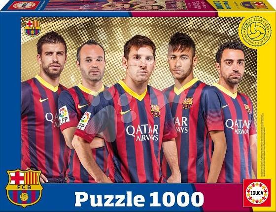Puzzle 1000 dílků - Puzzle FC Barcelona Educa 1000 dílků a FIX PUZZLE LEPIDLO