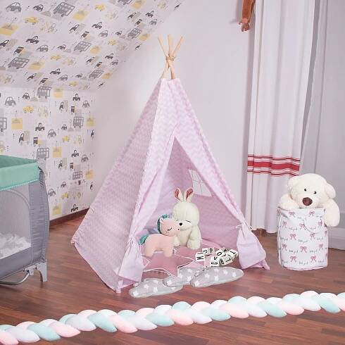 Teepee stan pro děti SPRINGOS TEPE19 růžový