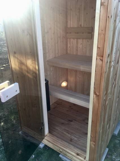 Venkovní finská TINY sauna, Brno – Sauna Brothers