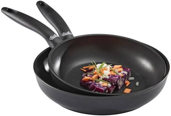 SADA PÁNVÍ, 24+28 cm, 2dílné - černá, Basics, kov (24+28cm) - Fissler