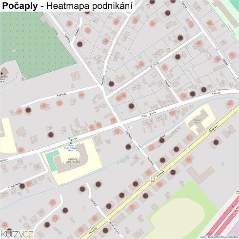 Počaply - mapy | Kurzy.cz