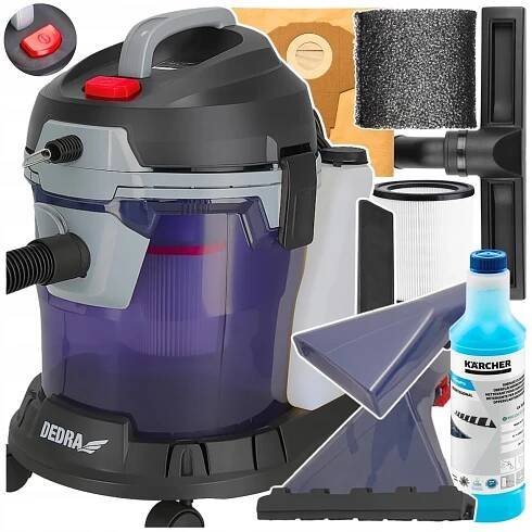 VYSAVAČ NA ČALOUNĚNÍ A KOBERCE DO AUTA VÝKONNÝ 4V1 TEKUTÝ KARCHER