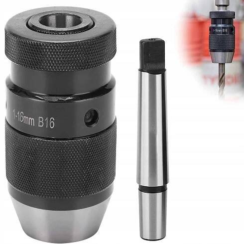 Samosvorné sklíčidlo 1-16mm + MT2-B16 pro vrtačku/frézku
