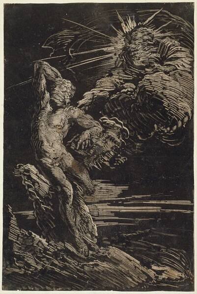 Giovanni Benedetto Castiglione, The Creation of Adam, c.1642