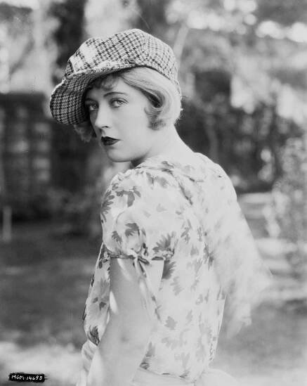 Marion Davies Wearing A Tartan Cap, For Mgm Studios, 1927.