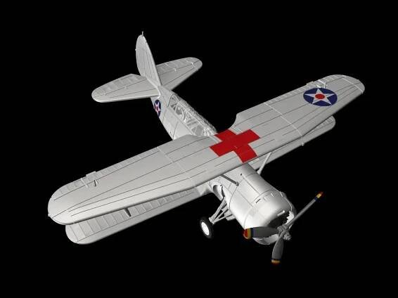 Curtiss SBC-4 Helldiver with etched parts and decals (3D-Printed)