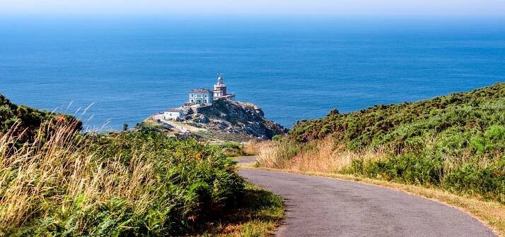 Maják na špici Cabo Finisterre