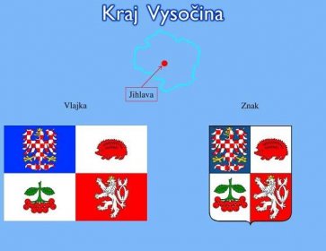 Kraj Vysočina Jihlava Vlajka Znak
