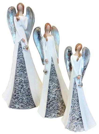 Anděl keramický 22 cm 3130024