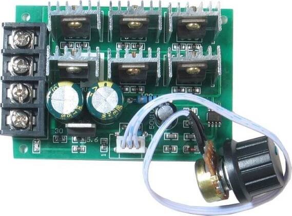 Regulátor otáček PWM stejnosměrných motorů 9 - 55 V 40 A od 190 Kč