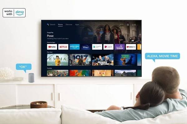 QLED 65C845 TCL spolupracuje s Alexou