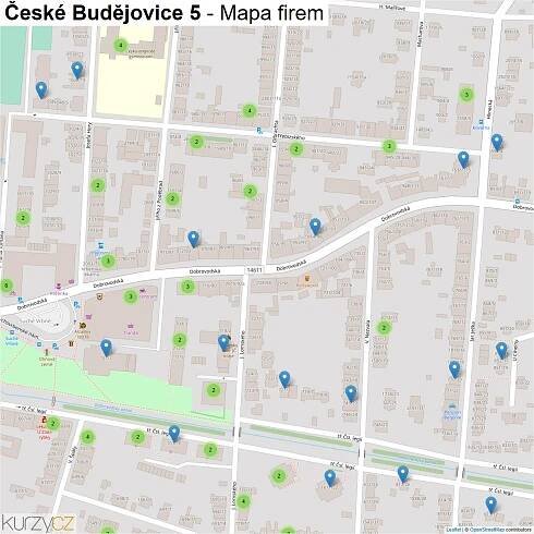 České Budějovice 5 - mapy | Kurzy.cz