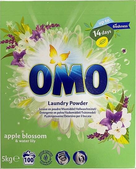 Omo univerzální prací prášek apple & water lily 5 kg 100 PD