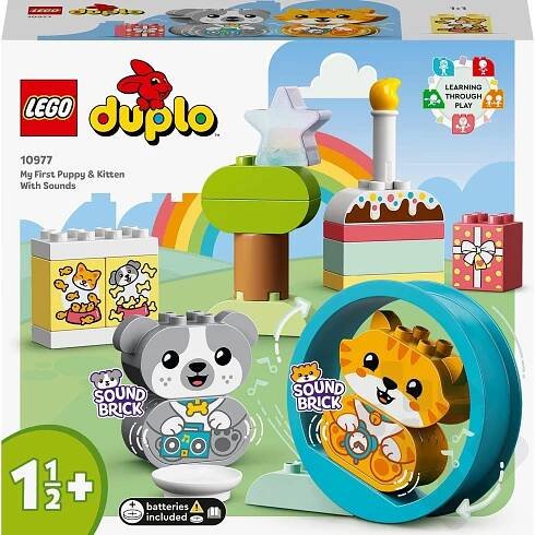 LEGO DUPLO 10977 Moje první štěňátko a koťátko vydávající zvuky | Kuma.cz