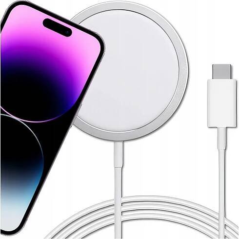 BEZDRÁTOVÁ INDUKČNÍ NABÍJEČKA PRO MAGSAFE IPHONE 12 13 14 15 RYCHLÁ 15W
