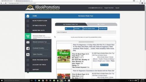 Amazon Review Finder Tool V5.0 - Feature Overview - Kbookpromotions 273