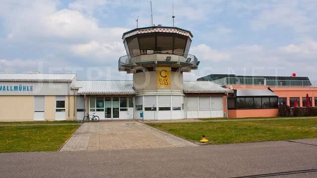 View of Straubing Wallmuehle Airport
